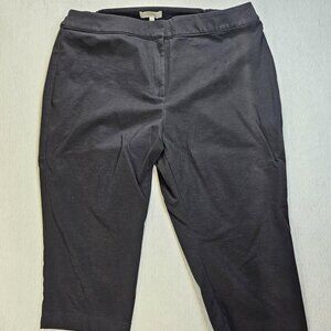 Talbots Black Perfect Skimmer Capri Sz 22W Pants